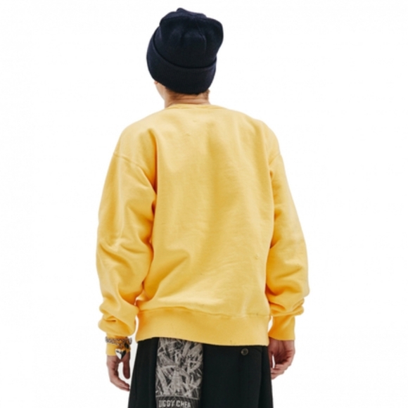 Saint Michael x Denim Tears Crewneck Sweatshirt Yellow - Picture 3 of 9